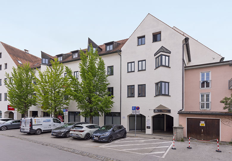 Außenansicht unserer Praxis in Rosenheim. 
